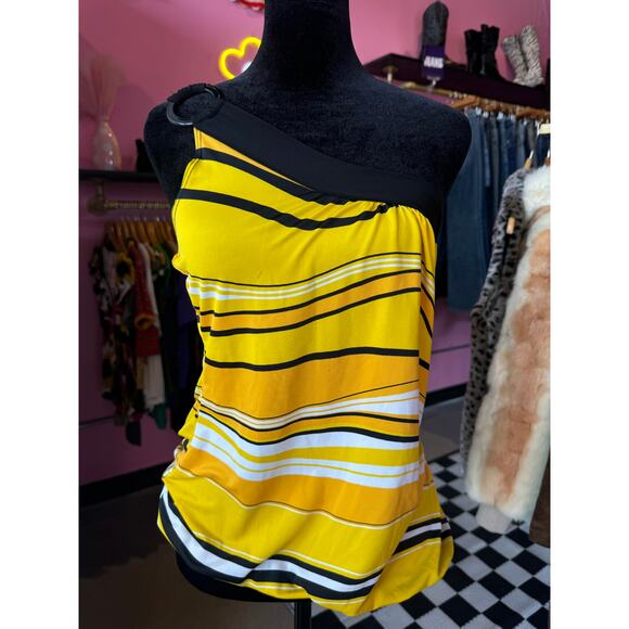 Y2K Off The Shoulder Top Size Large - Picture 1 of 8